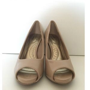 Deflex Comfort Nude Heels Open Toe